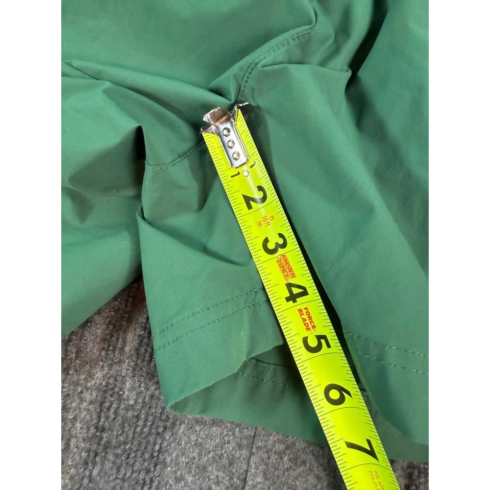 Vineyard Vines Mens Performance Shorts Green XL Elastic Waist Striped Trim 5.5in